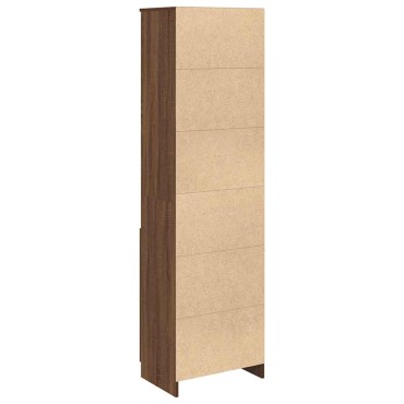 vidaXL Ντουλάπι Καφέ Δρυς 50x35x180cm από Επεξεργασμένο Ξύλο 1 τεμ.