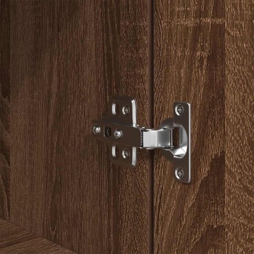 vidaXL Ντουλάπι Καφέ Δρυς 50x35x180cm από Επεξεργασμένο Ξύλο 1 τεμ.