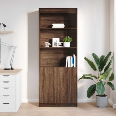vidaXL Ντουλάπι Καφέ Δρυς 70x35x180cm από Επεξεργασμένο Ξύλο 1 τεμ.