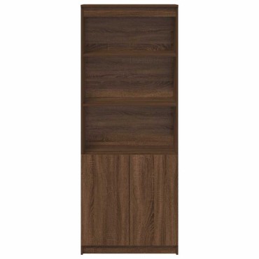 vidaXL Ντουλάπι Καφέ Δρυς 70x35x180cm από Επεξεργασμένο Ξύλο 1 τεμ.
