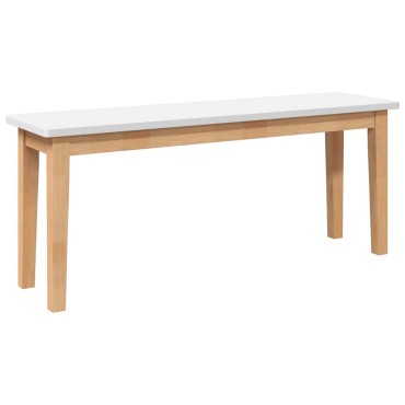 Πάγκος vidaXL μασίφ ξύλο καουτσούκ 110x30x45cm