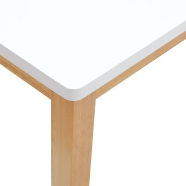 Πάγκος vidaXL μασίφ ξύλο καουτσούκ 110x30x45cm