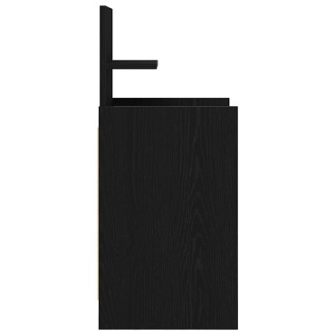 vidaXL Κομοδίνα με 2 συρτάρια 2 τεμ. Μαύρο 38x34x80cm