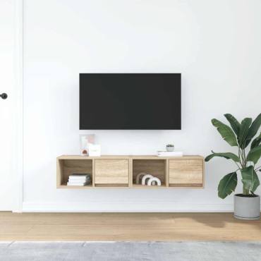 vidaXL Έπιπλα Τηλεόρασης 2 τεμ. 60x31x25,5cm Επεξεργασμένο Ξύλο