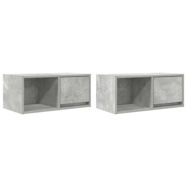 vidaXL Έπιπλα Τηλεόρασης 2 τεμ. 60x31x25,5cm Επεξεργασμένο Ξύλο
