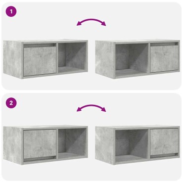 vidaXL Έπιπλα Τηλεόρασης 2 τεμ. 60x31x25,5cm Επεξεργασμένο Ξύλο