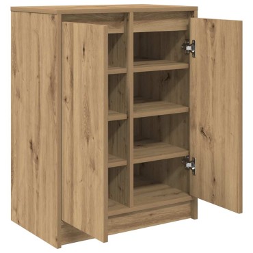 vidaXL Παπουτσοθήκη Τεχνίτης Δρυς 57x34x76cm από Επεξεργασμένο Ξύλο