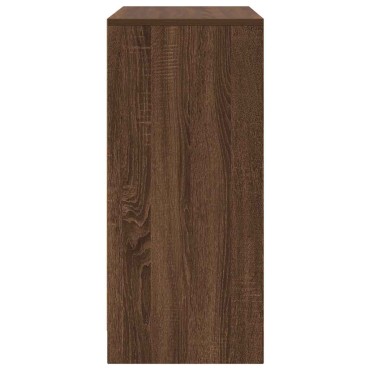 vidaXL Παπουτσοθήκη Καφέ Δρυς 57x34x76cm από Επεξεργασμένο Ξύλο