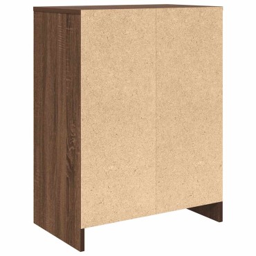 vidaXL Παπουτσοθήκη Καφέ Δρυς 57x34x76cm από Επεξεργασμένο Ξύλο
