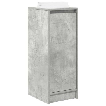 vidaXL Παπουτσοθήκη Γκρι Σκυροδέματος 29,5x34x76cm Επεξεργασμένο Ξύλο