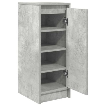 vidaXL Παπουτσοθήκη Γκρι Σκυροδέματος 29,5x34x76cm Επεξεργασμένο Ξύλο