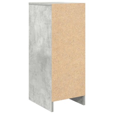 vidaXL Παπουτσοθήκη Γκρι Σκυροδέματος 29,5x34x76cm Επεξεργασμένο Ξύλο
