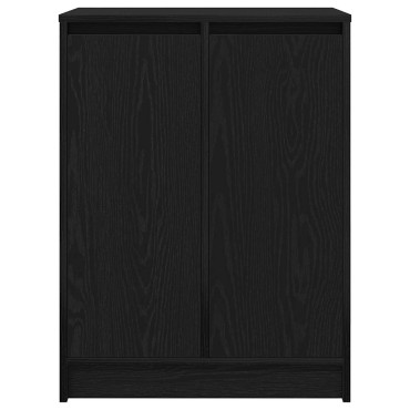 vidaXL Παπουτσοθήκη Μαύρη 57x34x76cm από Επεξεργασμένο Ξύλο