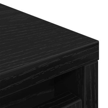 vidaXL Παπουτσοθήκη Μαύρη 57x34x76cm από Επεξεργασμένο Ξύλο