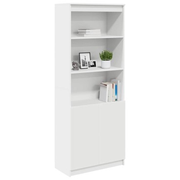 vidaXL Ντουλάπι Λευκό 70x35x180cm από Επεξεργασμένο Ξύλο 1 τεμ.