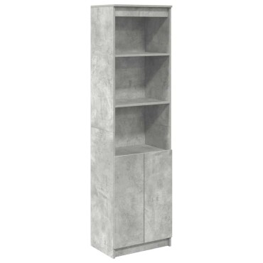 vidaXL Ντουλάπι Γκρι Σκυροδέματος 50x35x180cm από Επεξεργασμένο Ξύλο 1 τεμ.