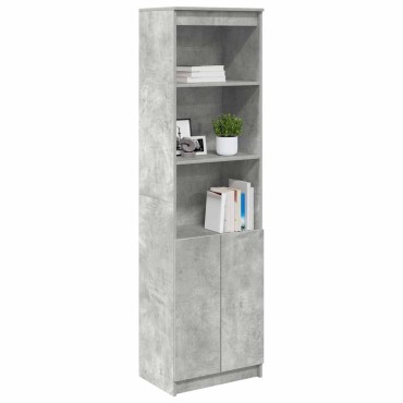 vidaXL Ντουλάπι Γκρι Σκυροδέματος 50x35x180cm από Επεξεργασμένο Ξύλο 1 τεμ.