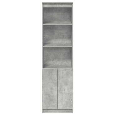 vidaXL Ντουλάπι Γκρι Σκυροδέματος 50x35x180cm από Επεξεργασμένο Ξύλο 1 τεμ.