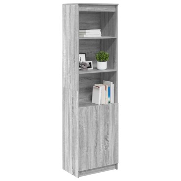 vidaXL Ντουλάπι Γκρι Sonoma 50x35x180cm από Επεξεργασμένο Ξύλο 1 τεμ.