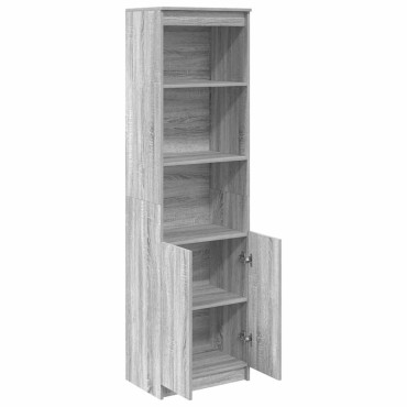 vidaXL Ντουλάπι Γκρι Sonoma 50x35x180cm από Επεξεργασμένο Ξύλο 1 τεμ.