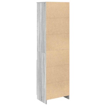 vidaXL Ντουλάπι Γκρι Sonoma 50x35x180cm από Επεξεργασμένο Ξύλο 1 τεμ.