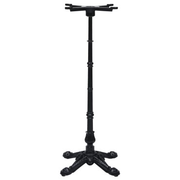 vidaXL Πόδι Τραπεζιού Bistro Μαύρο 52x52x108cm από Χυτοσίδηρο 1 τεμ.