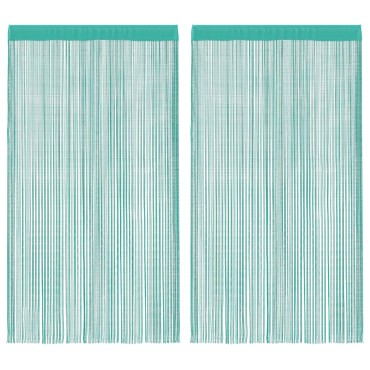 vidaXL Κουρτίνες με Κρόσσια 2 τεμ. Τυρκουάζ 140x250cm