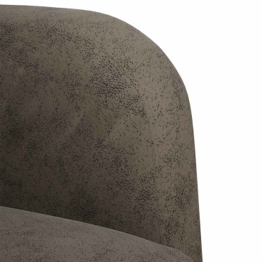 vidaXL Καναπές Loveseat Σκούρο Γκρι Συνθετικό δέρμα 124x67x70 cm