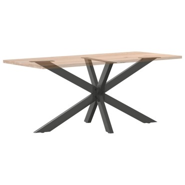 vidaXL Τραπεζαρία πόδι αράχνης σχήμα Ανθρακί 150x78x(72-73)cm Ατσάλι
