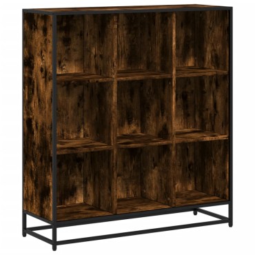 vidaXL Βιβλιοθήκη καπνιστή βελανιδιά 97,5x33x107,5cm 1 τεμ.
