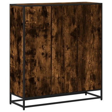 vidaXL Βιβλιοθήκη καπνιστή βελανιδιά 97,5x33x107,5cm 1 τεμ.