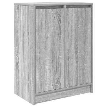 vidaXL Παπουτσοθήκη Γκρι Sonoma 57x34x76cm από Επεξεργ. Ξύλο