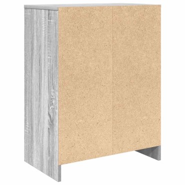 vidaXL Παπουτσοθήκη Γκρι Sonoma 57x34x76cm από Επεξεργ. Ξύλο