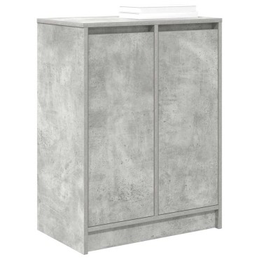vidaXL Παπουτσοθήκη Γκρι Σκυροδέματος 57x34x76cm Επεξεργασμένο Ξύλο