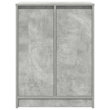 vidaXL Παπουτσοθήκη Γκρι Σκυροδέματος 57x34x76cm Επεξεργασμένο Ξύλο