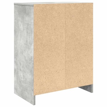 vidaXL Παπουτσοθήκη Γκρι Σκυροδέματος 57x34x76cm Επεξεργασμένο Ξύλο