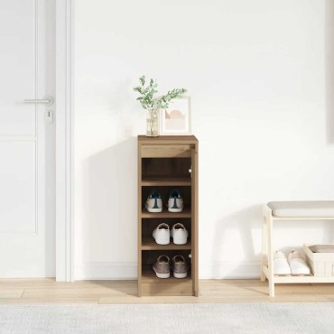 vidaXL Παπουτσοθήκη Χρώμα Αρτισιανή Δρυς 29,5x34x76cm Επεξ. Ξύλο