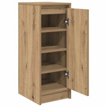 vidaXL Παπουτσοθήκη Χρώμα Αρτισιανή Δρυς 29,5x34x76cm Επεξ. Ξύλο