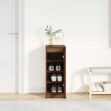 vidaXL Παπουτσοθήκη Καφέ Δρυς 29,5x34x76cm από Επεξεργ. Ξύλο