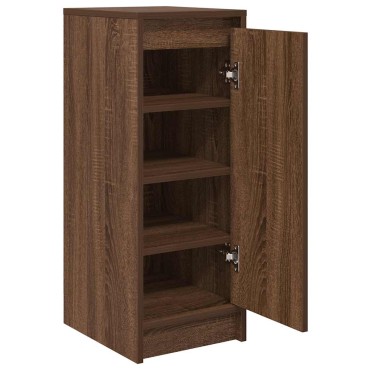 vidaXL Παπουτσοθήκη Καφέ Δρυς 29,5x34x76cm από Επεξεργ. Ξύλο