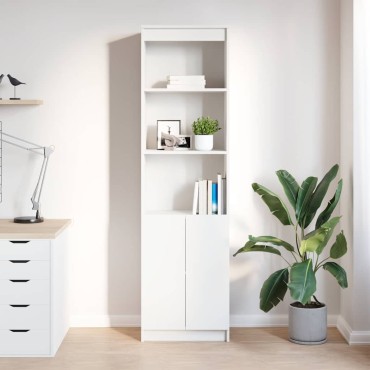 vidaXL Ντουλάπι Λευκό 50x35x180cm από Επεξεργασμένο Ξύλο 1 τεμ.