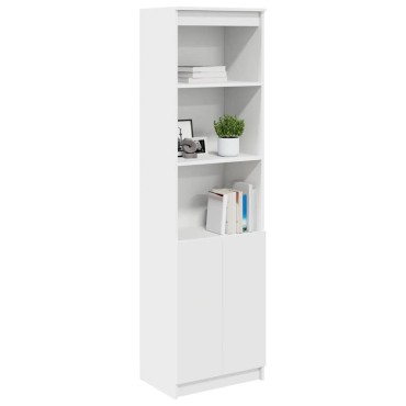 vidaXL Ντουλάπι Λευκό 50x35x180cm από Επεξεργασμένο Ξύλο 1 τεμ.