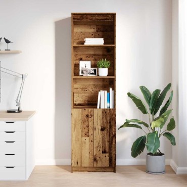 vidaXL Ντουλάπι Όψη Παλαιού Ξύλου 50x35x180cm από Επεξεργασμένο Ξύλο 1 τεμ.