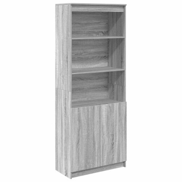 vidaXL Ντουλάπι Γκρι Sonoma 70x35x180cm από Επεξεργασμένο Ξύλο 1 τεμ.