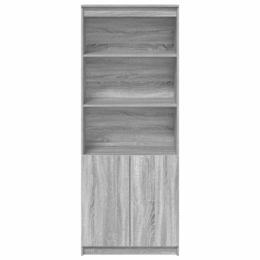 vidaXL Ντουλάπι Γκρι Sonoma 70x35x180cm από Επεξεργασμένο Ξύλο 1 τεμ.