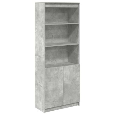 vidaXL Ντουλάπι Γκρι Σκυροδέματος 70x35x180cm από Επεξεργασμένο Ξύλο 1 τεμ.
