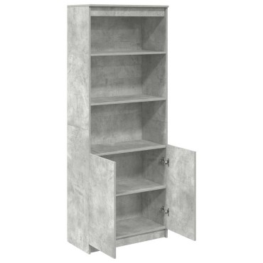 vidaXL Ντουλάπι Γκρι Σκυροδέματος 70x35x180cm από Επεξεργασμένο Ξύλο 1 τεμ.