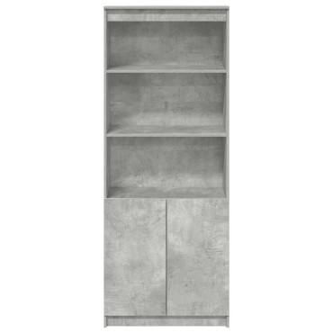 vidaXL Ντουλάπι Γκρι Σκυροδέματος 70x35x180cm από Επεξεργασμένο Ξύλο 1 τεμ.