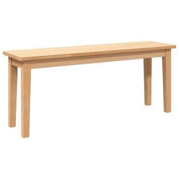 Πάγκος vidaXL μασίφ ξύλο καουτσούκ 110x30x45cm