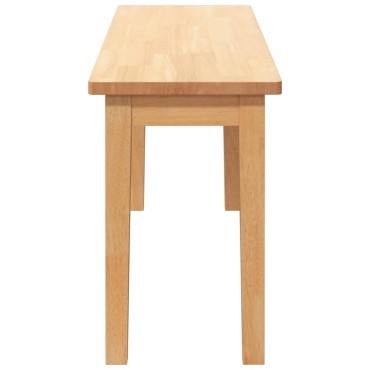 Πάγκος vidaXL μασίφ ξύλο καουτσούκ 110x30x45cm